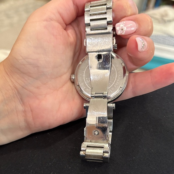 Michael Kors Silver Roman Numeral Watch - Picture 3 of 5